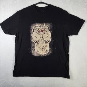 Criss Angel Believe‎ Cirque du Soleil Tee L Distressed Skull Graphic USA Made
